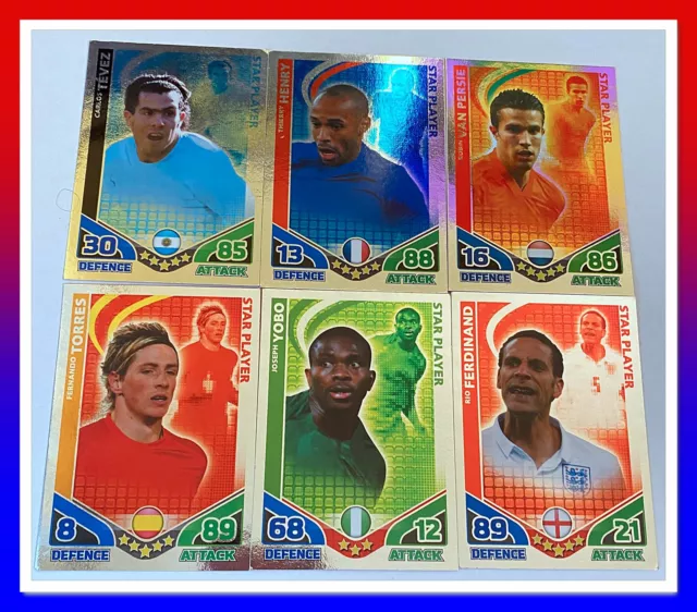 2010 Topps Match Attax England World Cup Trading Cards  -  Star Player