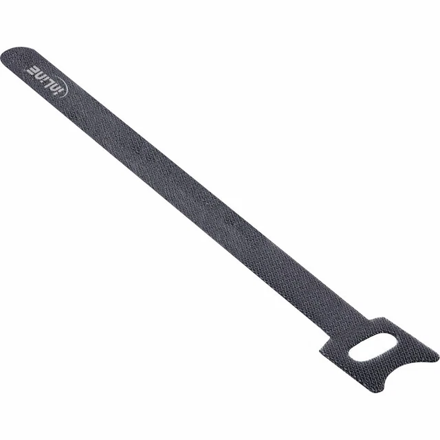 10x InLine® Kabelbinder 180mm, Klett-Verschluss, schwarz, 10 Stück