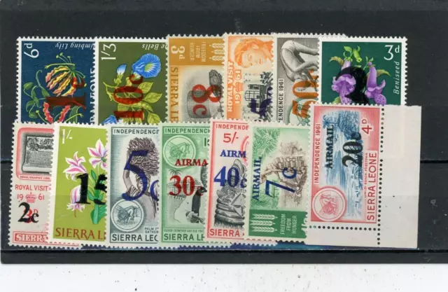 Sierra Leone 1964 Scott# 271-9,C28-31 Mint LH