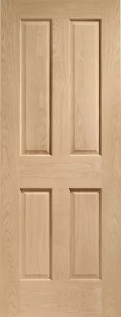 Victorian 4 Panel Internal Oak Fire Rated FD30 Solid Door