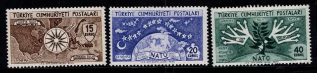 Turkei 1954 Mi. 1388-1390 Postfrisch 100% 15K, 20K, Pakt