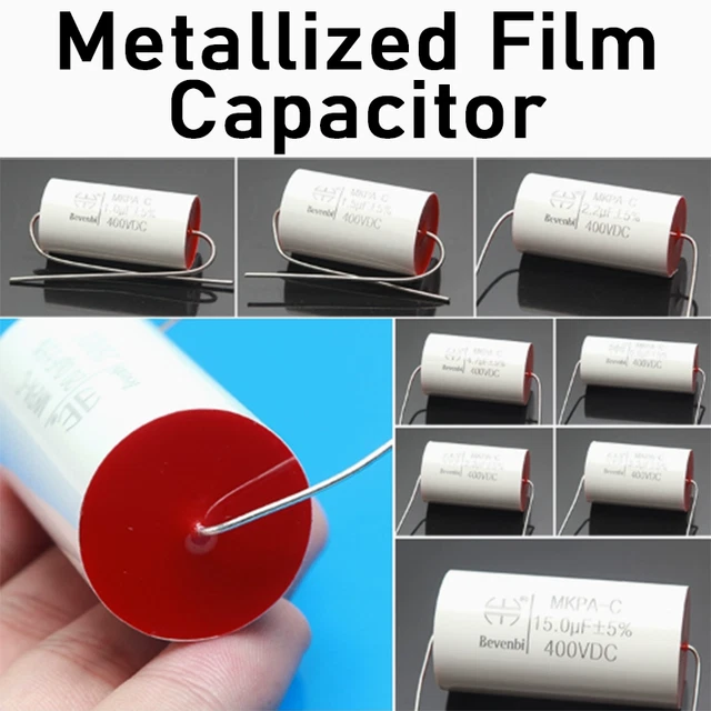 Componenti Audio DIY Condensatori Non Polarizzati Per Crossover Tweeter - Set Di 5 Condensatori Da 250V, Valori Variabili Da 1uF A 47uF Tweeter Sp Audio