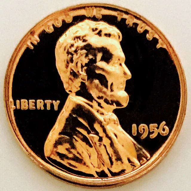 1956 Proof Lincoln! Most Exquisite Example! **Red Superb Gem Bu+++++Nr #M351_50