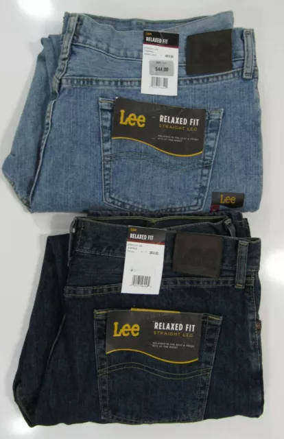 LEE MEN'S RELAXED Fit Straight Leg Jean $14.12 - PicClick