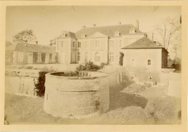 France, Château de Marcheval [Millançay, Loir et Cher] Vintage albumen print.