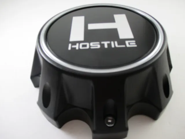 HOSTILE 8 lug 6 1/2" Satin Black CUSTOM WHEEL CENTER CAP* #HC-8003SB (FOR 1 CAP)