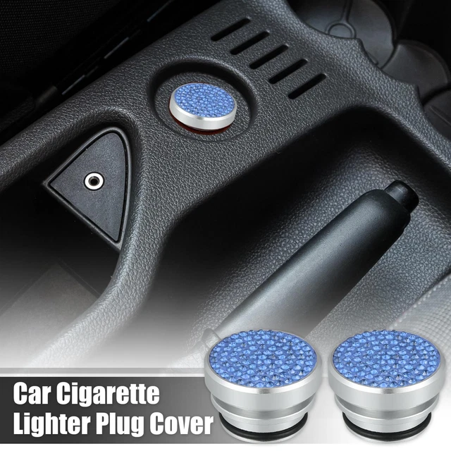 2 Pcs Cigarette Lighter Cover Cap 12 Volt Universal for Vehicle Boat RV Blue