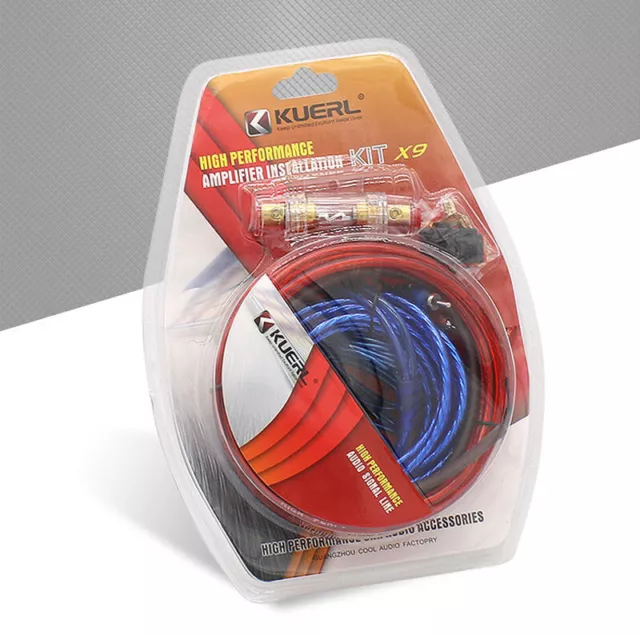 Rockville R8G25B 25' Foot 8 Gauge Black Car Amp Power/Ground Cable Install Wire