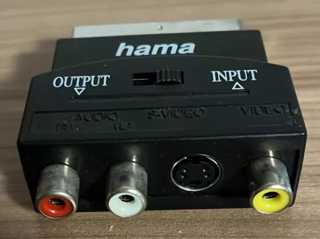 Hama Audio Video Anschluss - Adapter Scart S-Video Cinch Kabel TV DVD VCR PC
