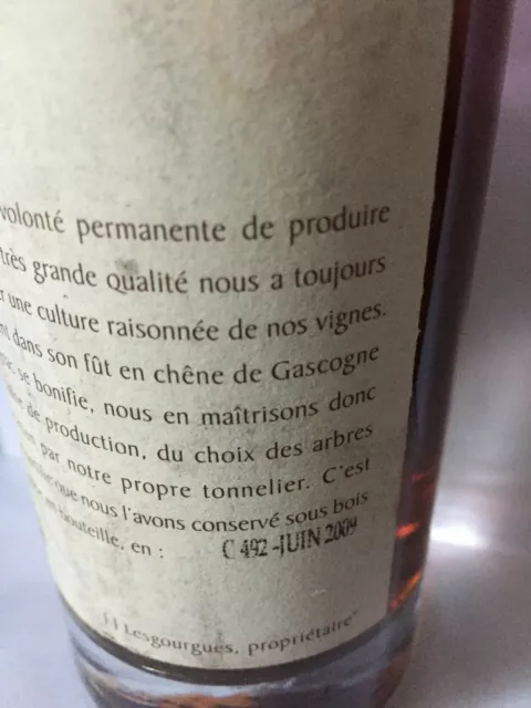 Tres grand Armagnac laubade 1959 50cl 3