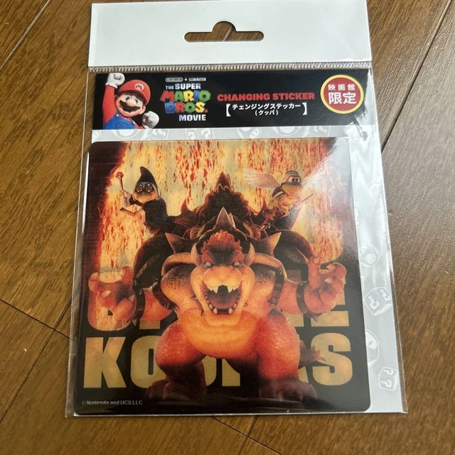 THE SUPER MARIO Bros Movie Bowser Sticker £46.24 - PicClick UK
