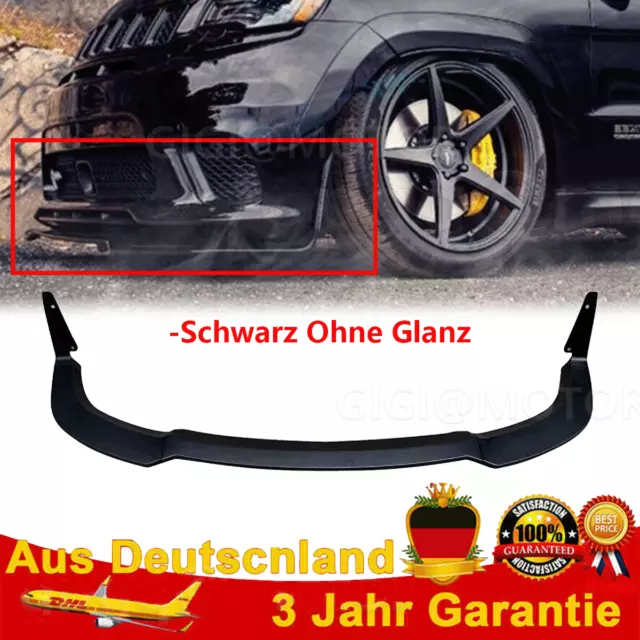 Für Jeep Grand Cherokee SRT 2017-2021 Ohne Glanz Front Spoiler Lippe Frontansatz