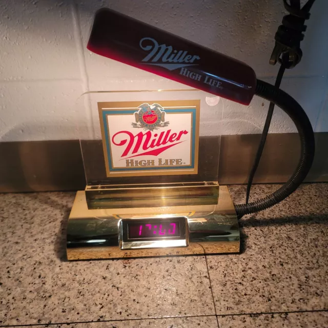 miller high life clock light