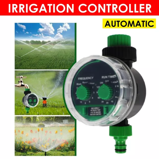 Automatic Water Tap Timer Ball Valve Electronic Irrigation Controller ABS Garden