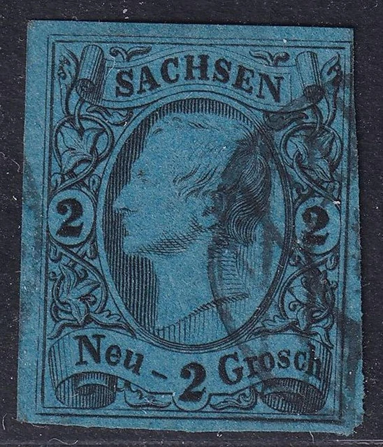 Sachsen MiNr 10 a gestempelt vollrandig