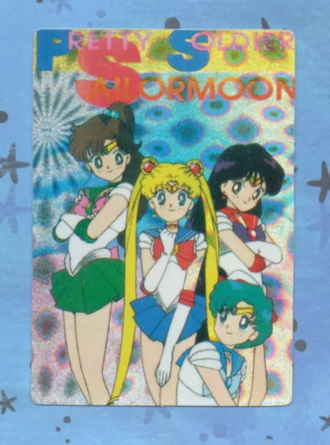 Sailor Moon Prism Sticker Card Vintage Group Mercury Mars Jupiter