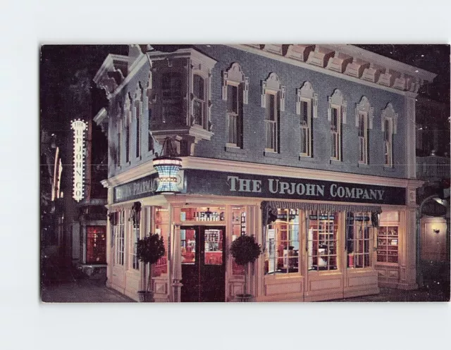 Postcard The Upjohn Company's Old Fashioned Drugstore Disneyland Michigan USA