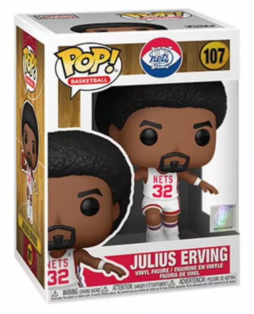 Julius Erving DR.J Nets NBA Funko POP (Package Damage)