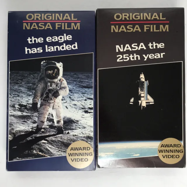 Moon Landing NASA VHS TAPE Eagle has Landed +25th Year RARE Space