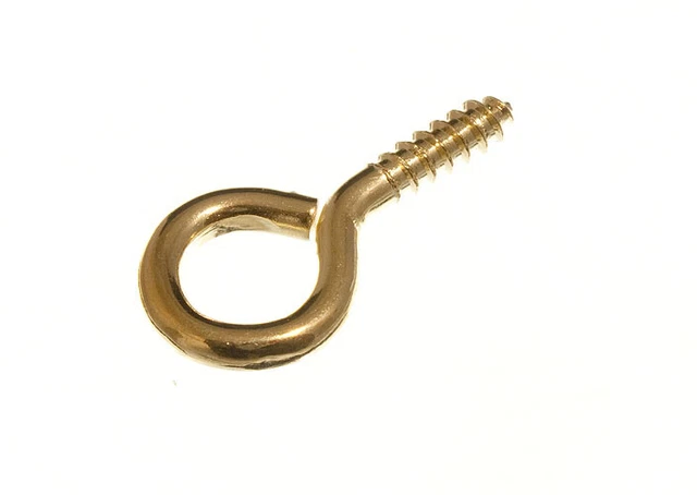 Lot De 40 Crochets De Fixation à Vis (n°8) En Acier EB 4 Mm X 55 Mm