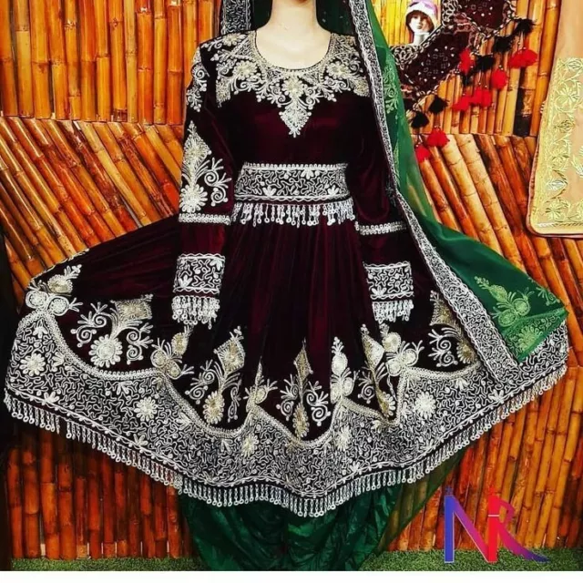 Afghan Kuchi Handmade Traditional Stylish Dress with Beautiful Embroidery