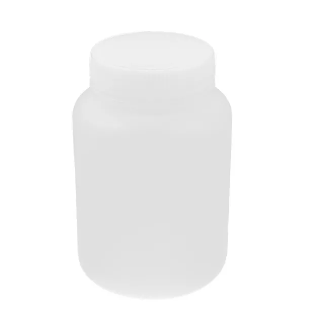 blanc plastique 500mL bouche étanches chimique bouteille pour laboratoire