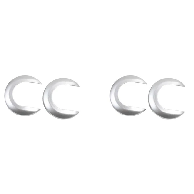 2 x maniglia porta interna auto copertura listelli decorativi maniglia interna targa chiave per F7V4