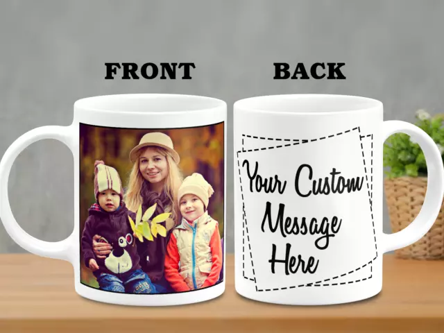 Personalised Photo Mug Custom mothers Coffee Mug Custom text Christmas Gift