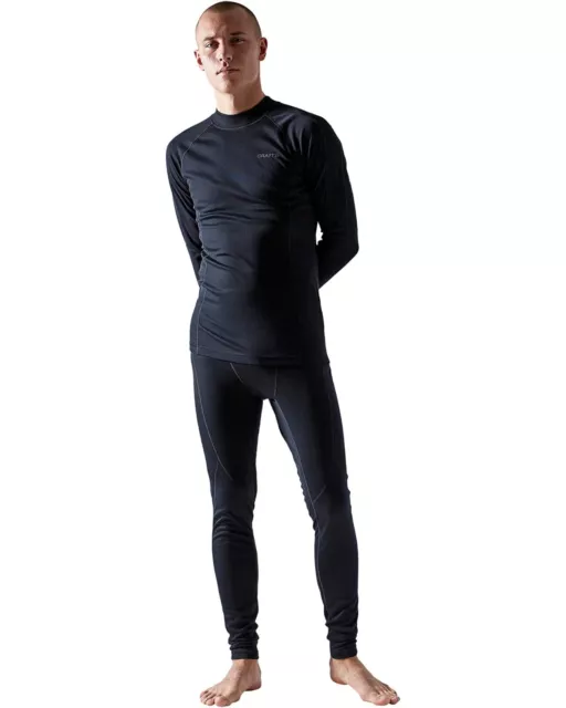 Craft Sportswear L123221 Core Warm Baselayer Set Black Men's Size M