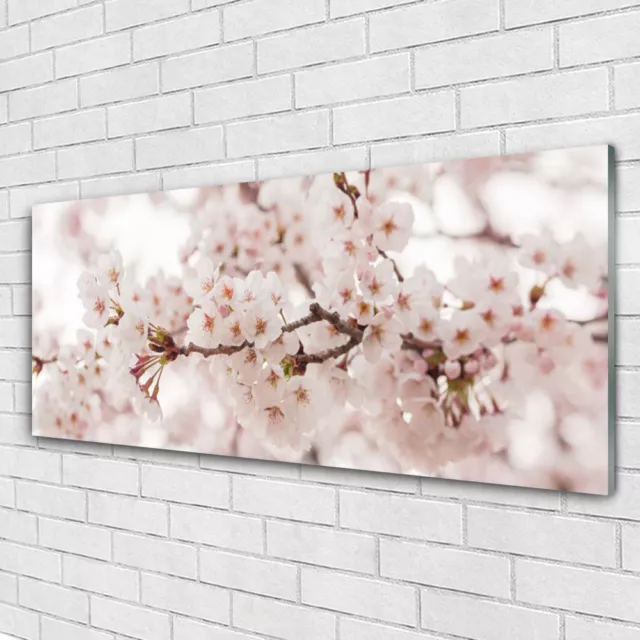 Glasbilder Wandbild Druck auf Glas 125x50 Blumen Pflanzen