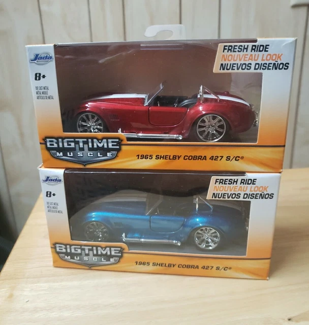 Modellino Auto Da Collezione Jada Toys Shelby Cobra 427 S/C Two Face 1965 - Scala 1:32