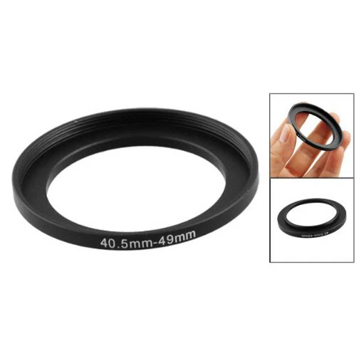 Adaptador de paso de metal para cámara de repuesto 40,5 mm-49 mm T2J4