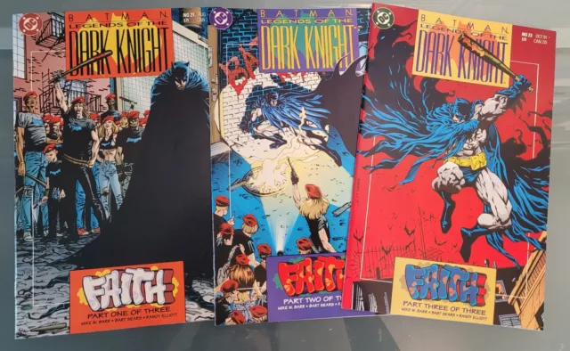 Batman: Legends of the Dark Knight #21-23 (1991), full story arc, FN to FN/VF