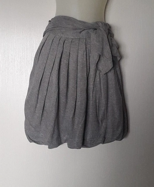Jupe Droite Bas Boule Rundholz Dip En Coton - Couleur Coal, Taille S, Neuve Avec étiquette