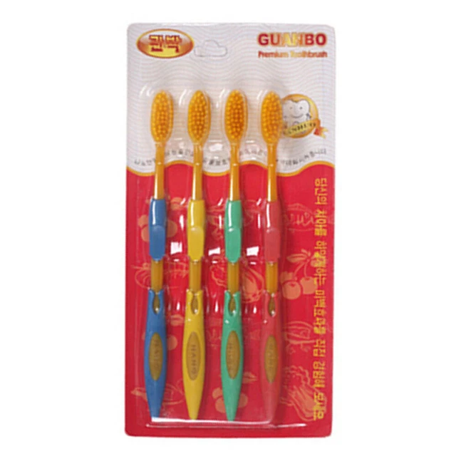 4 pezzi/confezione spazzolino da denti con setole morbide e ultrafini per una