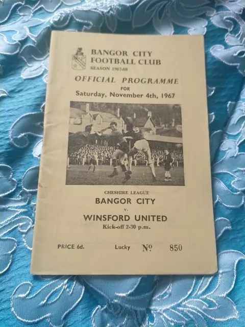 Bangor City vs Winsford Utd 67/8 Cheshire League