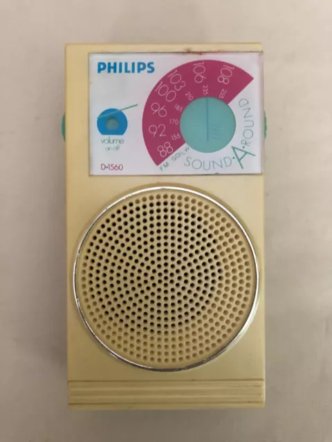 Vintage Radio Philips D 1560 Fm/Go Sound Around