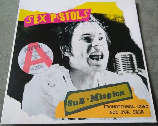 SEX PISTOLS SUBMISSION Single Sided White Label 1977 VDJ-24-A-2 (1