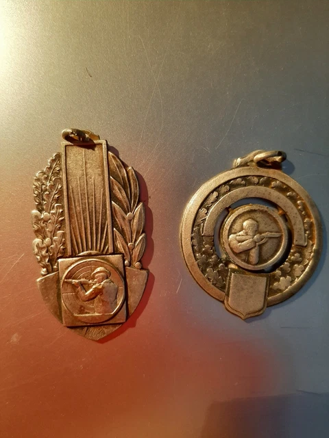 Médaille Ancienne En Argent – Tir (Shooting) WW1 – Minerve Athéna – France 1914-1918