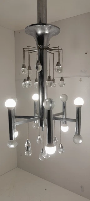 Lampadario Anni 70. Design.  SCIOLARI
