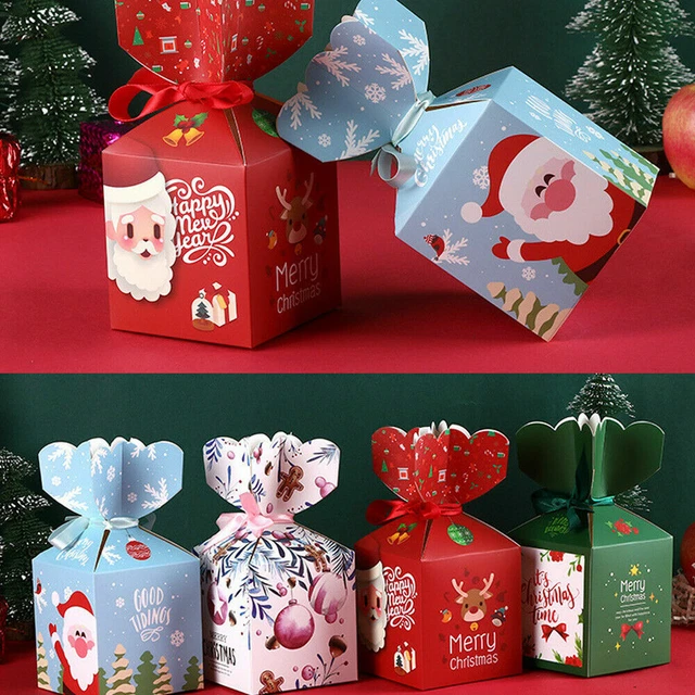 10-50 Weihnachten Verpackung Paper Verpackungsbox Santa Geschenk Hälter sets