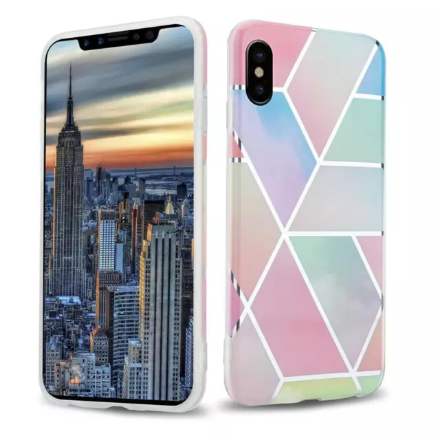 Case for Apple iPhone X / XS Protection Phone Cover TPU Silicone Mosaic