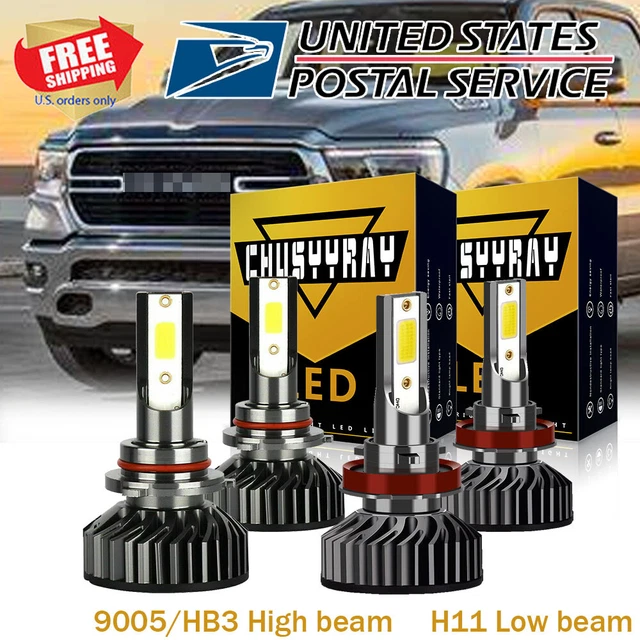 VISVIC Fit for 2019 2020 Dodge Ram 1500 2500 3500 LED Headlight