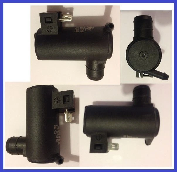 Pompe De Lave-glace Pour Peugeot - Réf 643460 - 2 Broches - Inclut Joint Caoutchouc - Compatible 106, 206, 306, 406, 806