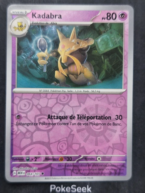 Kadabra 064/165 - Abra - Pokemon 151 | Carta Evoluzione | Lotto Singolo | Espansione Scarlatto E Viola