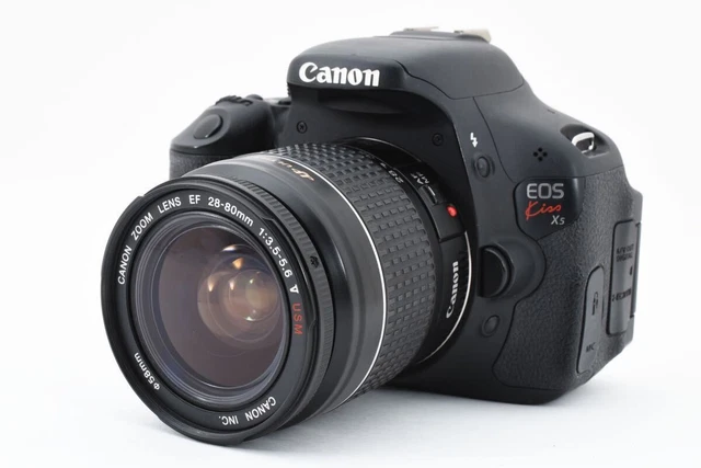 Canon EOS Kiss X50 ☆ 28-80mm F3.5-5.6II CANON EOS KISS X5 DSLR Camera Kit 28-80mm USM Lens Used