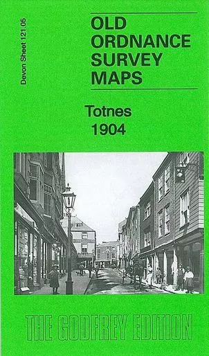 OLD ORDNANCE SURVEY MAP Totnes 1904: Devon Sheet 121.08 NEW