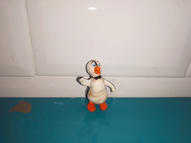 Figurine Vintage Nestor Le Pingouin ORTF Années 70, Avec étiquette, Fabriquée En France
