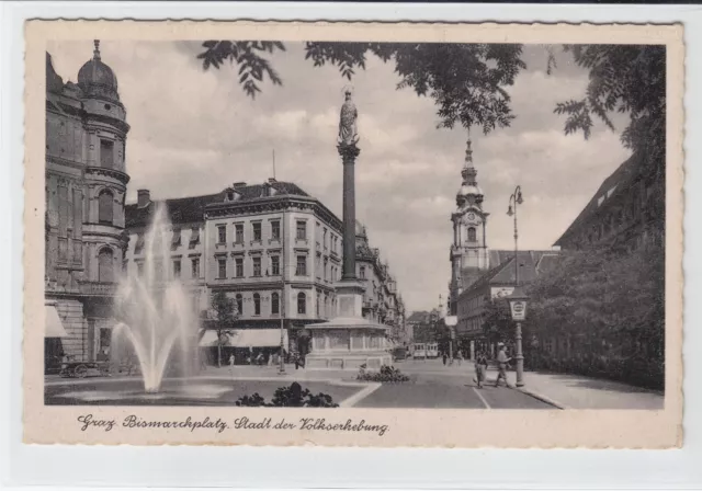AK Graz, Bismarckplatz, 1941
