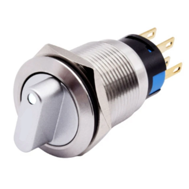 Interruttore rotante LED resistente 19 mm per macchine CNC e strumenti